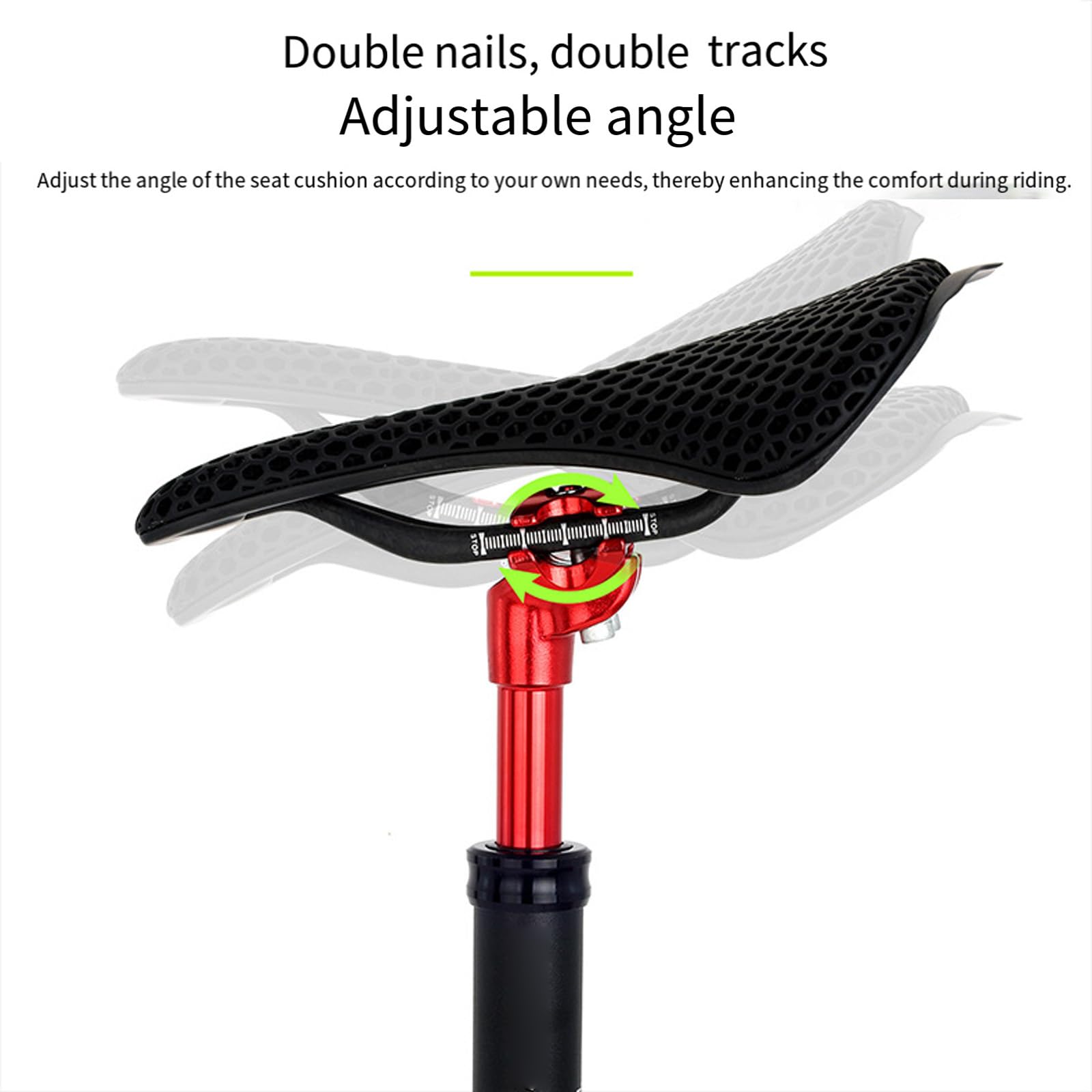 Amortisseurs Tige de Selle en Alliage d ' Aluminium Tige de Selle de vélo ajusté Ressort hélicoïdal Amortisseur Tube de Selle Accessoires de vélo Shock Absorbers Bicycles Post