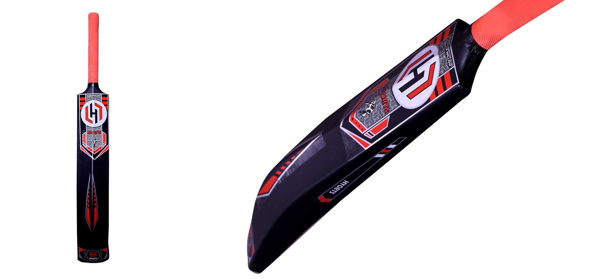 HYORTS Lightweight Fiber Plastic Cricket Hard Hitting Bat - Black Colour-image-19