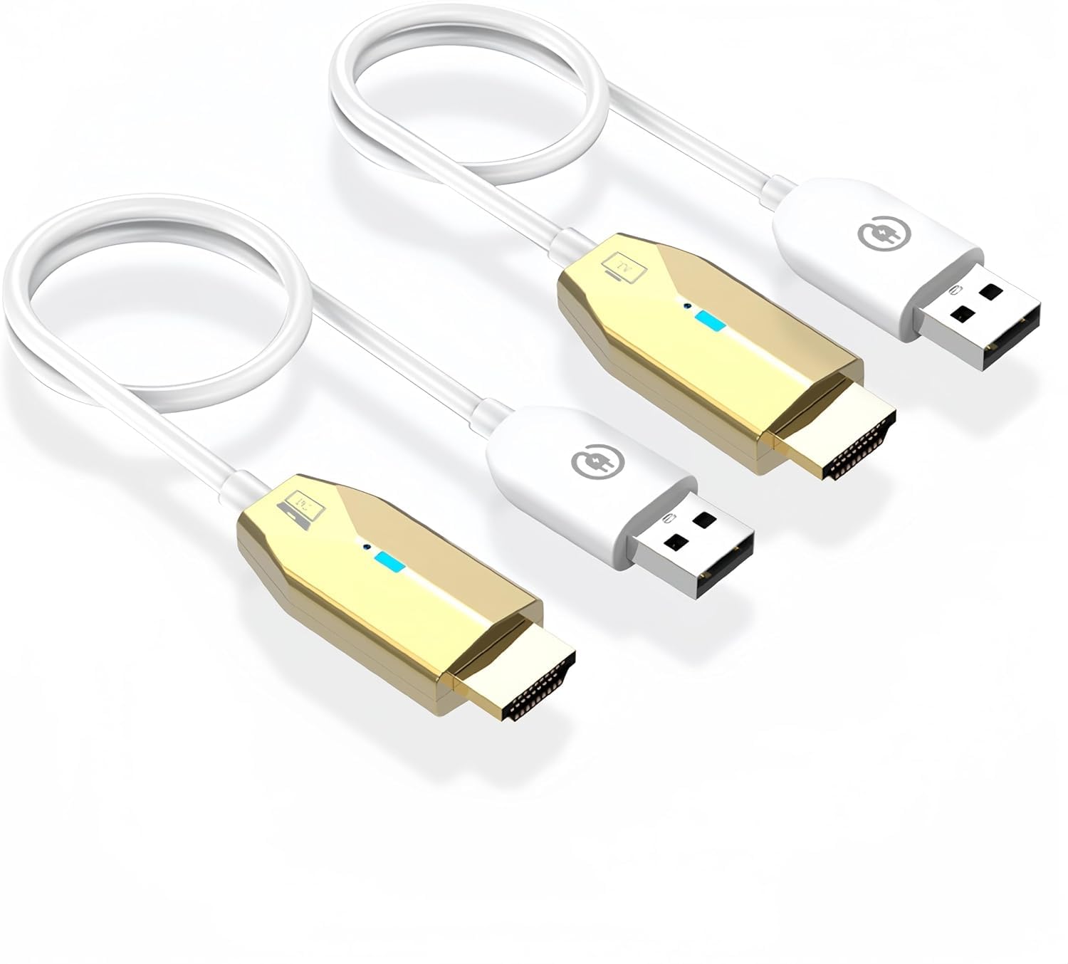 NALACAL Wireless HDMI Transmitter and Receiver, 1080P HD Video Output, 100FT Range, 2.4G&5G, Kit for Streaming Video and Audio to Monitor from Laptop/Pc/Tv Box/Projector, Plug and Play HDMI Adapter