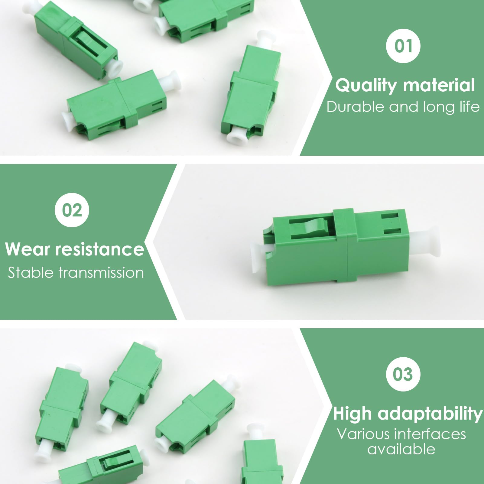 Elfcam® - 10 Mètres Cable Fibre Optique Renforcé SC/APC à SC/APC Simplex Monomode (Diamètre: 4,0mm), Equipé D'une PTO, Rallonge Utilisée Pour Déplacer Le Boîtier Fibre, Sans La Moindre Perte De Débit