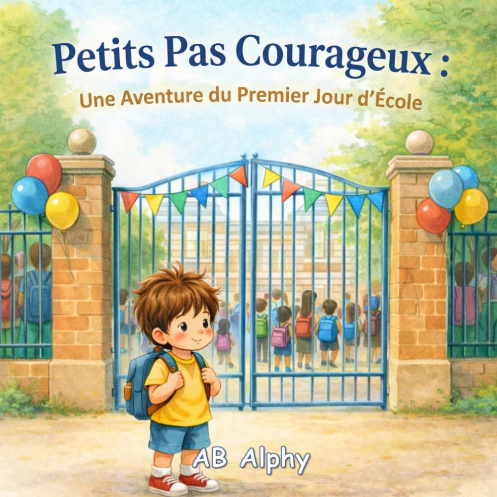 Petits Pas Courageux : Une Aventure du Premier Jour d’École: Une histoire douce pour surmonter la peur du premier jour d’école et gagner en confiance