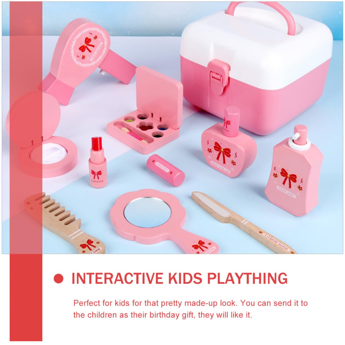 Sosoport Kosmetikspielzeug Interessantes Schminkset Für Junge Mädchen Interaktives Kinderspielzeug Kompaktes Und Tragbares Spielzeug Für Mädchen Fördert