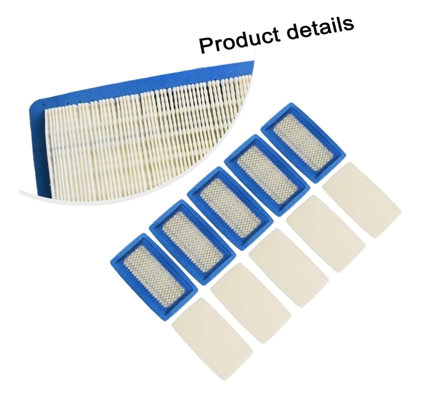 Set di 5 filtri dell'aria e prefiltri for soffiatori for foglie Echo PB 8010 PB 9010, prestazioni migliorate