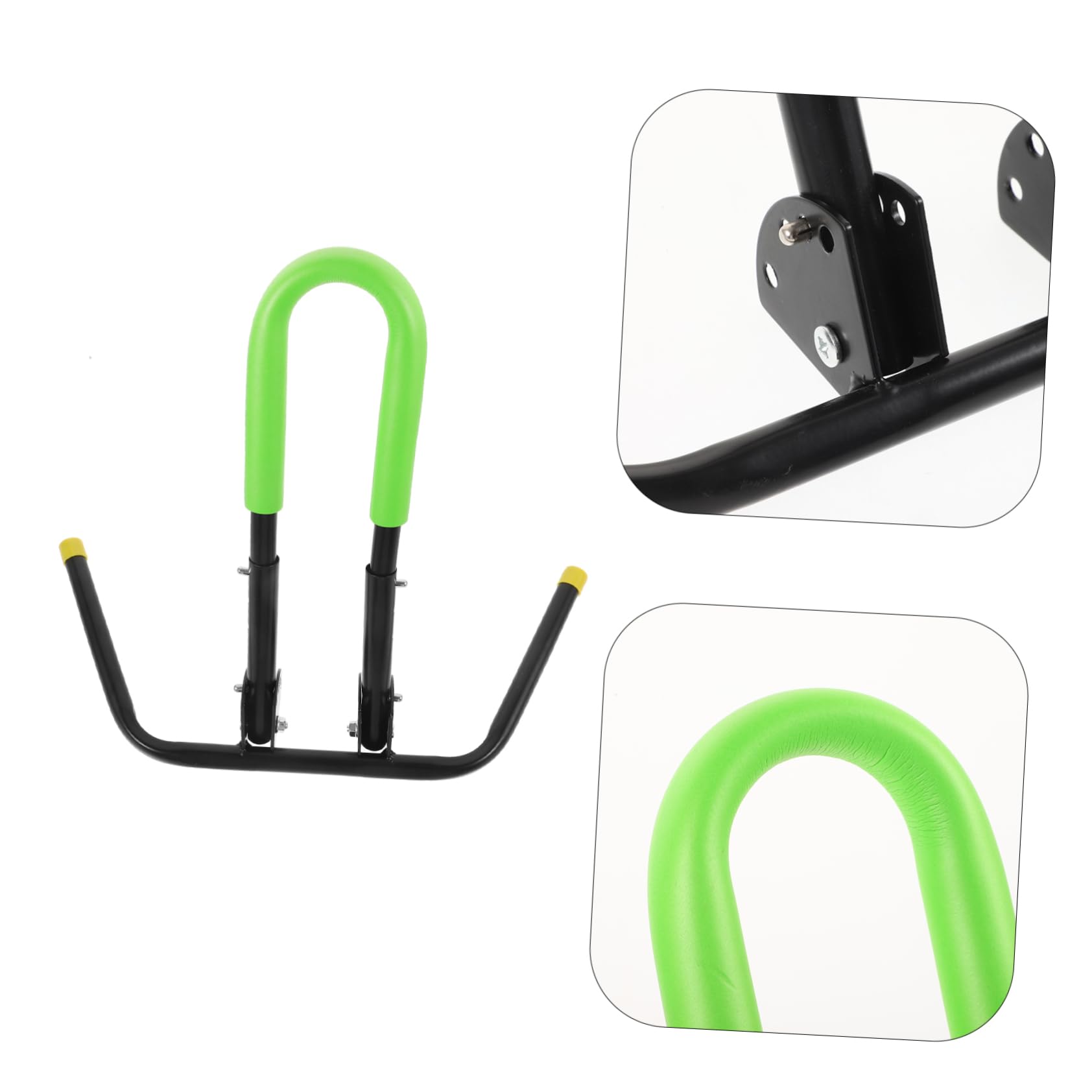 ibasenice Soporte Ajustable para Scooter y Bicicleta Metálico Desmontable para Estacionamiento Estable Soporte Plegable para Bicicleta Infantil y Balance Bike Accesorio de Seguridad Verde