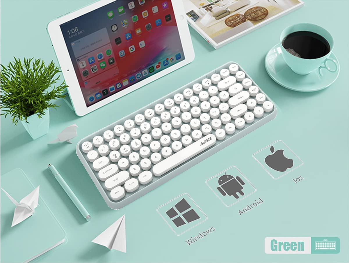 Amazon.co.jp: Ajazz 308i ブルートゥース タブレット用キーボード