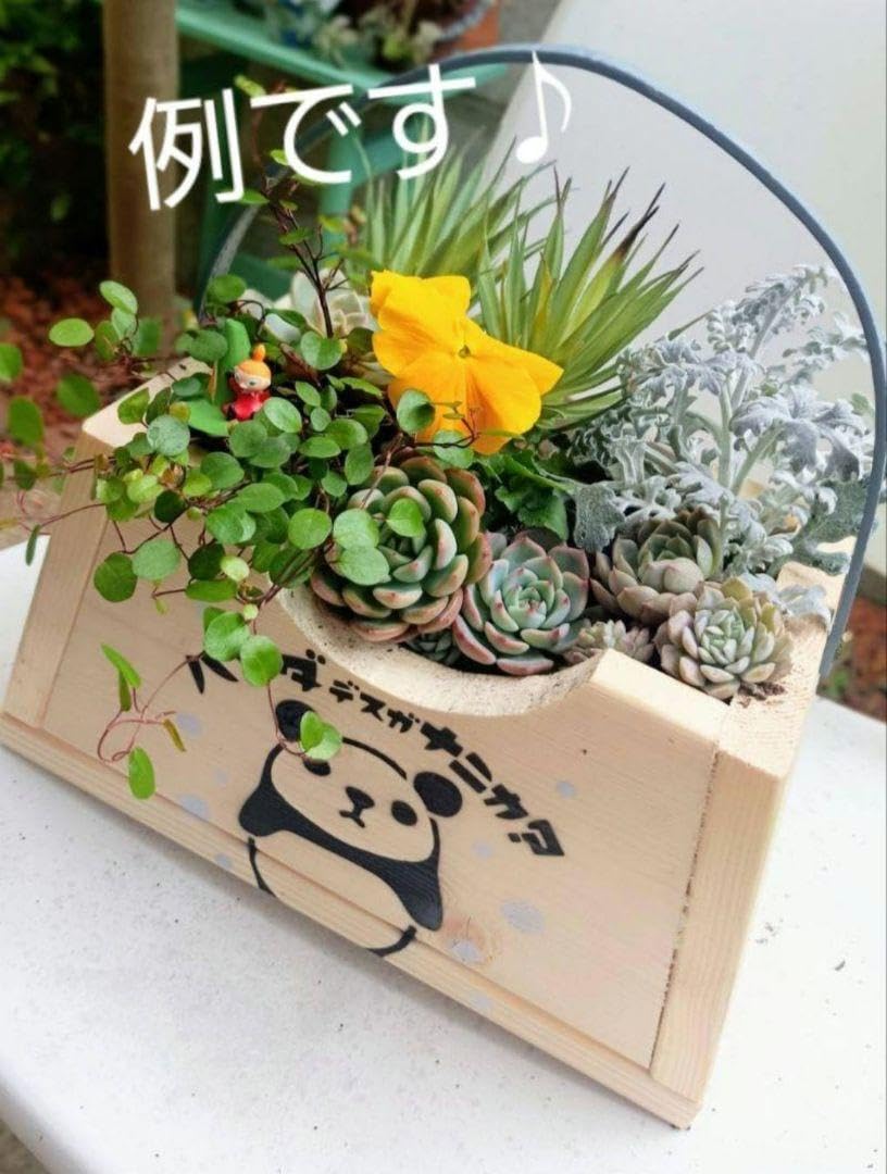 バック型ウッドプランター♪ウッド雑貨 リメイク鉢 プランター多肉
