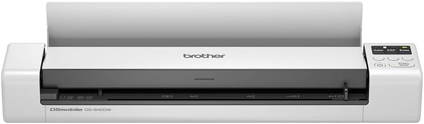 Brother DS-940DW Document Scanner, Wireless/USB 3.0, DSMobile, Portable, 2 Sided Scanning, 15PPM, A4 Scanner, Includes Micro USB Cable, White
