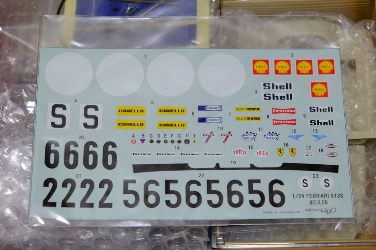 希少 1/24 Ferrari512s short Tail Rare kit Unionf 1/24