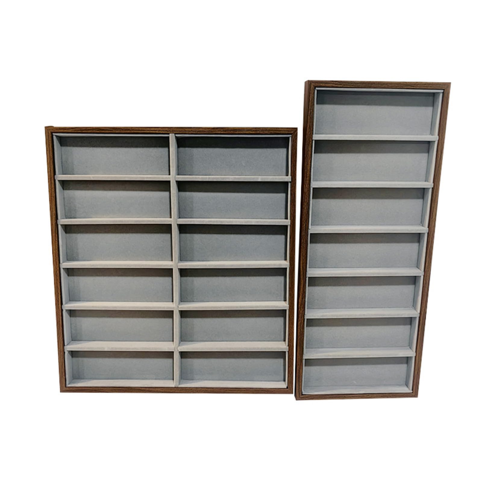 Générique Présentoir à Lunettes en Bois avec Doublure en Flanelle Douce, pour la Maison et Le Bureau, Mallette de Rangement pour Lunettes de Soleil protectrices