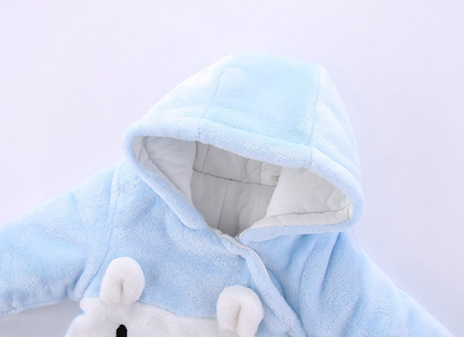 Neugeborenes Baby Jungen Jacke Bärenohren Kapuzen Oberbekleidung Reißverschluss Warmer Fleece Wintermantel Kindergartenrucksack Jungen Jack Wärmer Winter Schneeanzug Overall Für Jungen Und Mäd