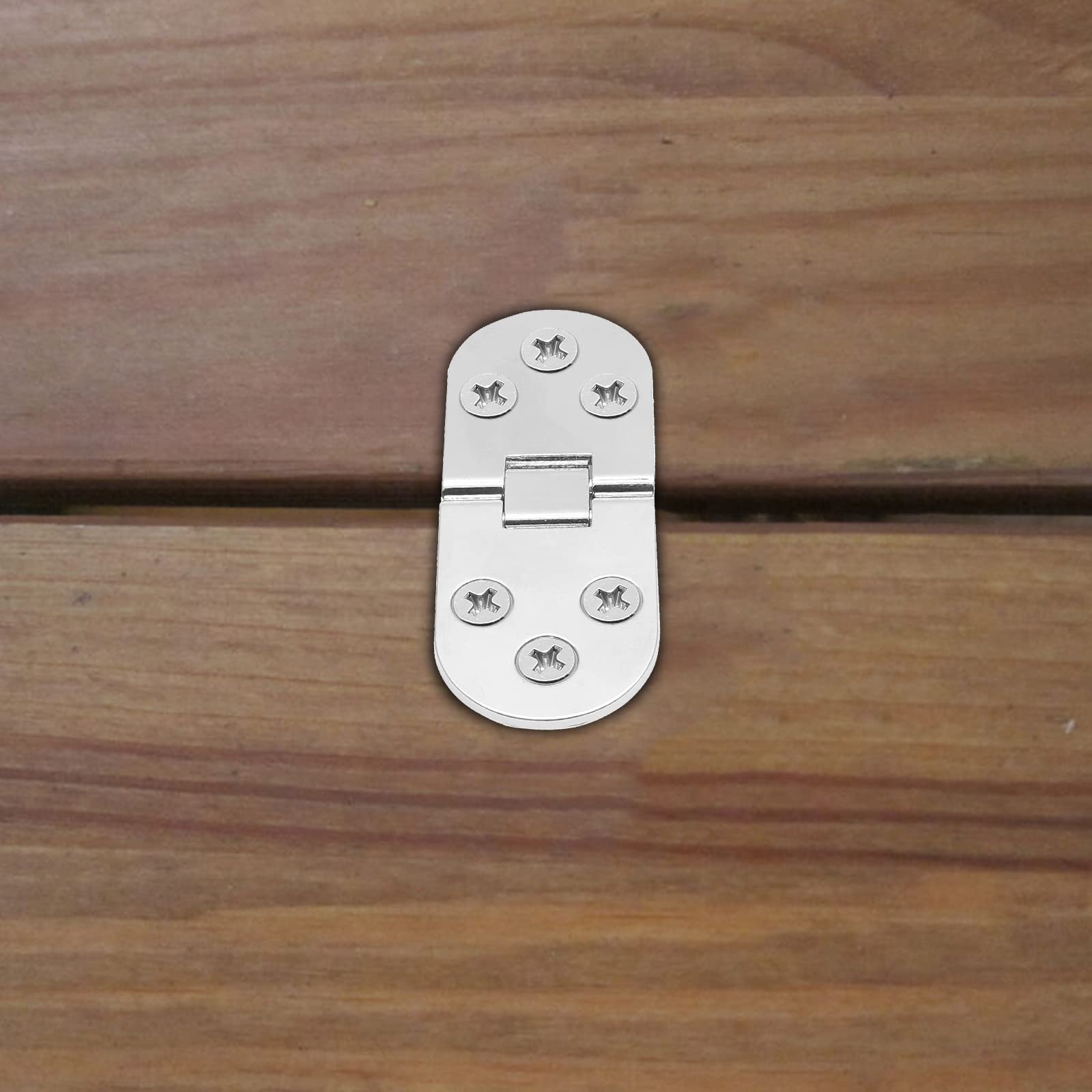 Piutouyar 4Pcs Butler Tray Hinge Silver, Heavy Duty Folding Flip Top Hinge — Amazon image 5
