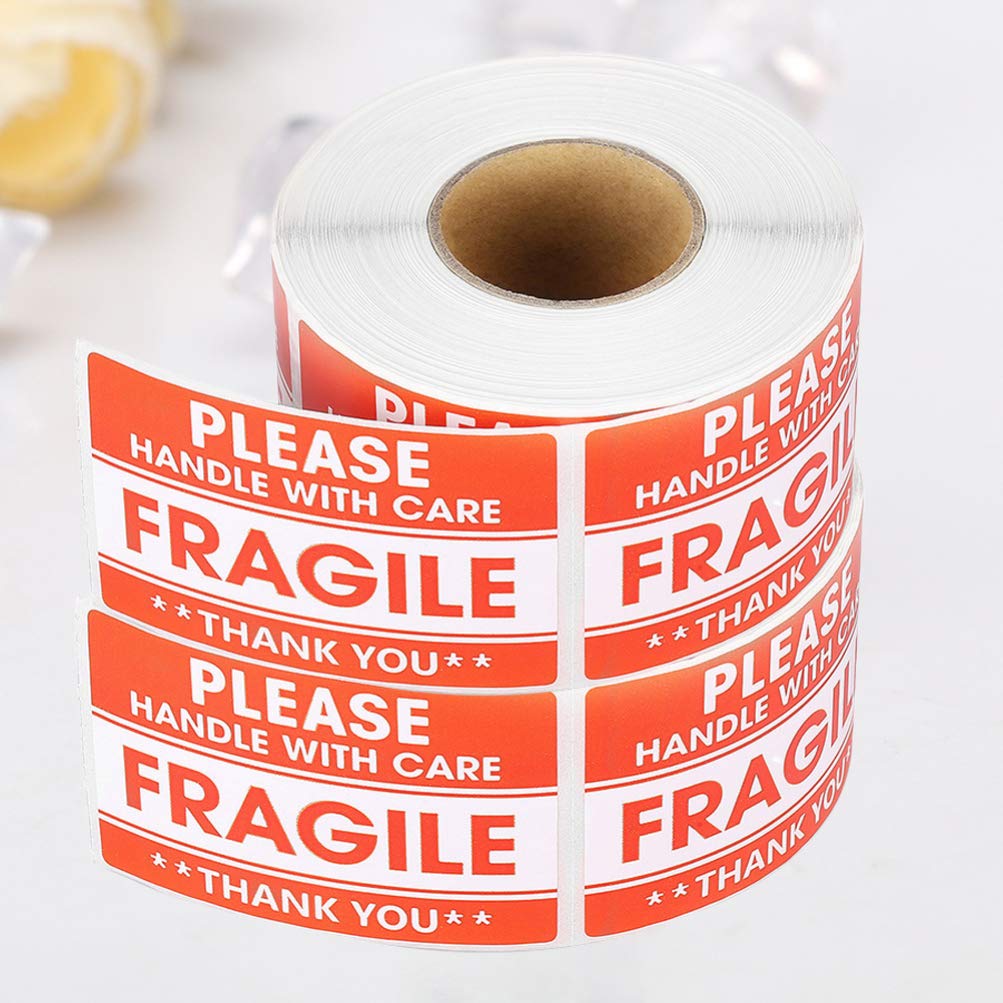 Autocollant D'avertissement Fragile 2 Rouleaux Adhésifs