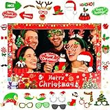 jevenis 33 zi set accessori per feste natalizie accessori per foto booth natalizie accessori per selfie natalizi lets get ugly decorazioni per feste attività per feste natalizie