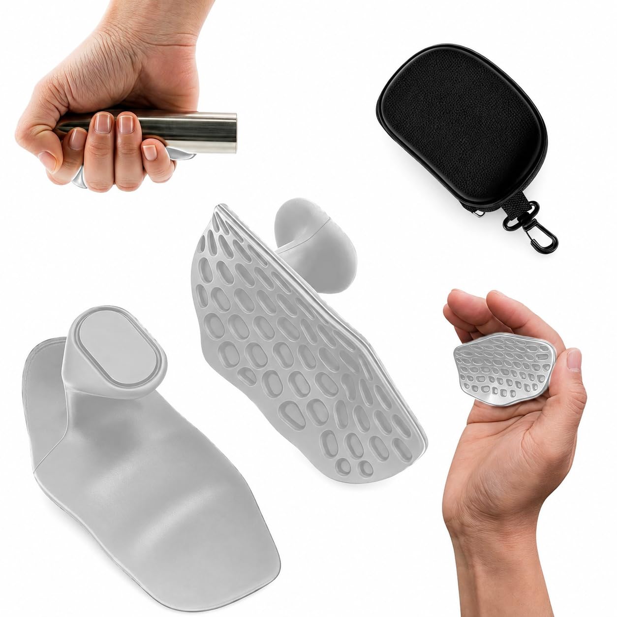 Weight Lifting Hand Grips with Wrist Support Anti Slip Rubber Palm Protectors for Gym Workout Deadlift Pull Ups Dumbbells Strength Training for Men Women-image-22