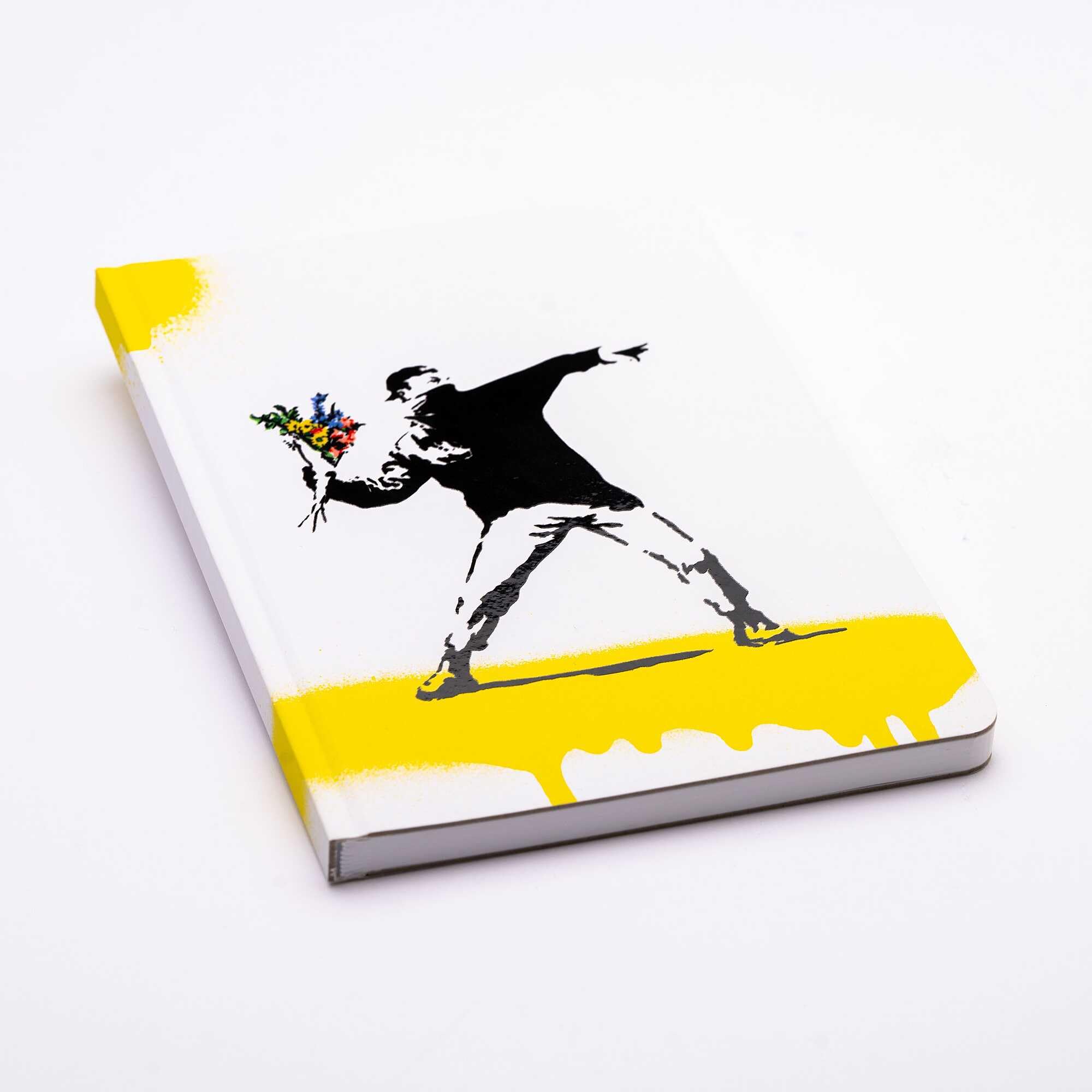 Cahier Pininfarina fabriqué en Italie 14x21cm Banksy Flower