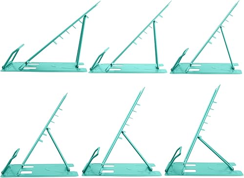 Miniatura 5 de Honagu Soporte de metal para libros de escritorio, soporte para libros para leer manos libres, soporte ajustable para documentos de libros de