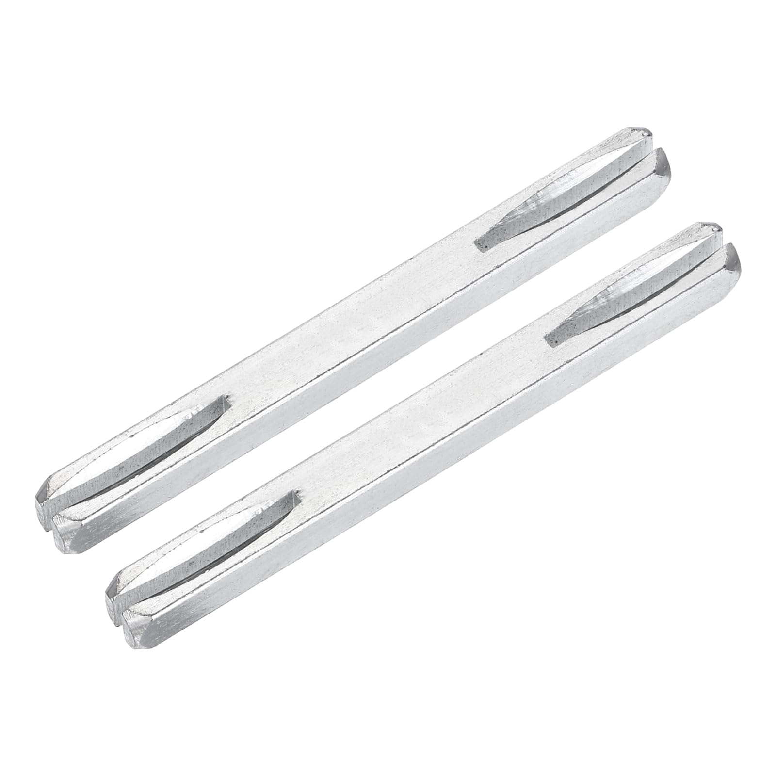 sourcing map 2 Pcs Door Knob Spindle, 90mm Long Spare Door Handle Spindle Bar, Square Doors Handle Parts Lock Replacement Part for Furniture Assembly, DIY Projects, Silver Tone — image 1
