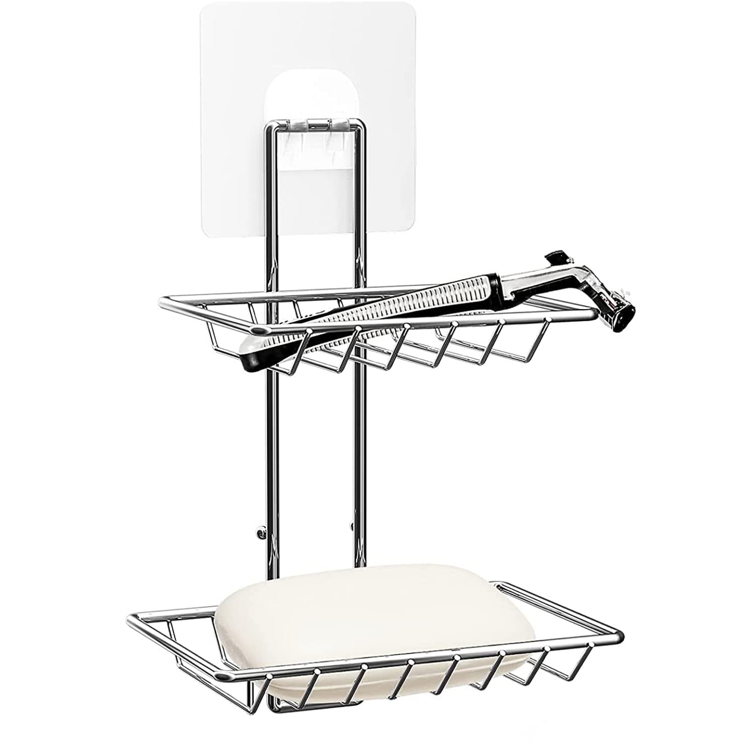 See full amazon price history chart for TASMAX Soap Stand for Bathroom Stand for Wall Holder Soap Shelf with Hook, 2 Tier Stainless Steel Adhesive Soap Dish with Bath Ball, Wall-Mounted Kitchen Bathroom Bar Soap Sponge Holder No Drilling TASMAX Soap Stand for Bathroom Stand for Wall Holder Soap Shelf with Hook, 2 Tier Stainless Steel Adhesive Soap Dish with Bath Ball, Wall-Mounted Kitchen Bathroom Bar Soap Sponge Holder No Drilling (B0BMLWX5GD) Amazon Price History, Amazon Price Tracker
