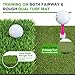 Golf Hitting Mat, Golf Mats Practice Outdoor Indoor for Swing Path Feedback Detection Batting, 16.54'' x 12.6'' Artificial Dual Turf Golf Mat with Tees for Training, Driving, Chipping