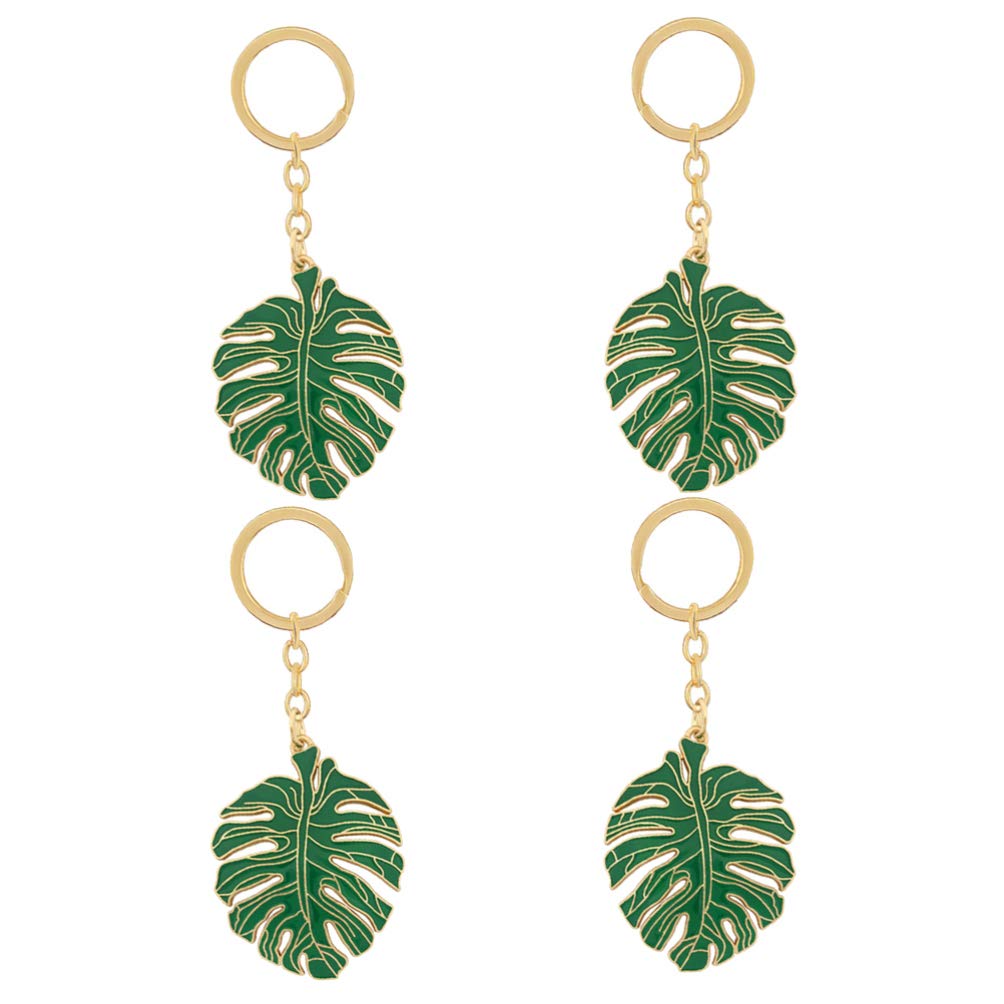 9 Hawaiianꕤ︎︎ ᗩᒪOᕼᗩモンステラ キーホルダー バッグチャーム 9