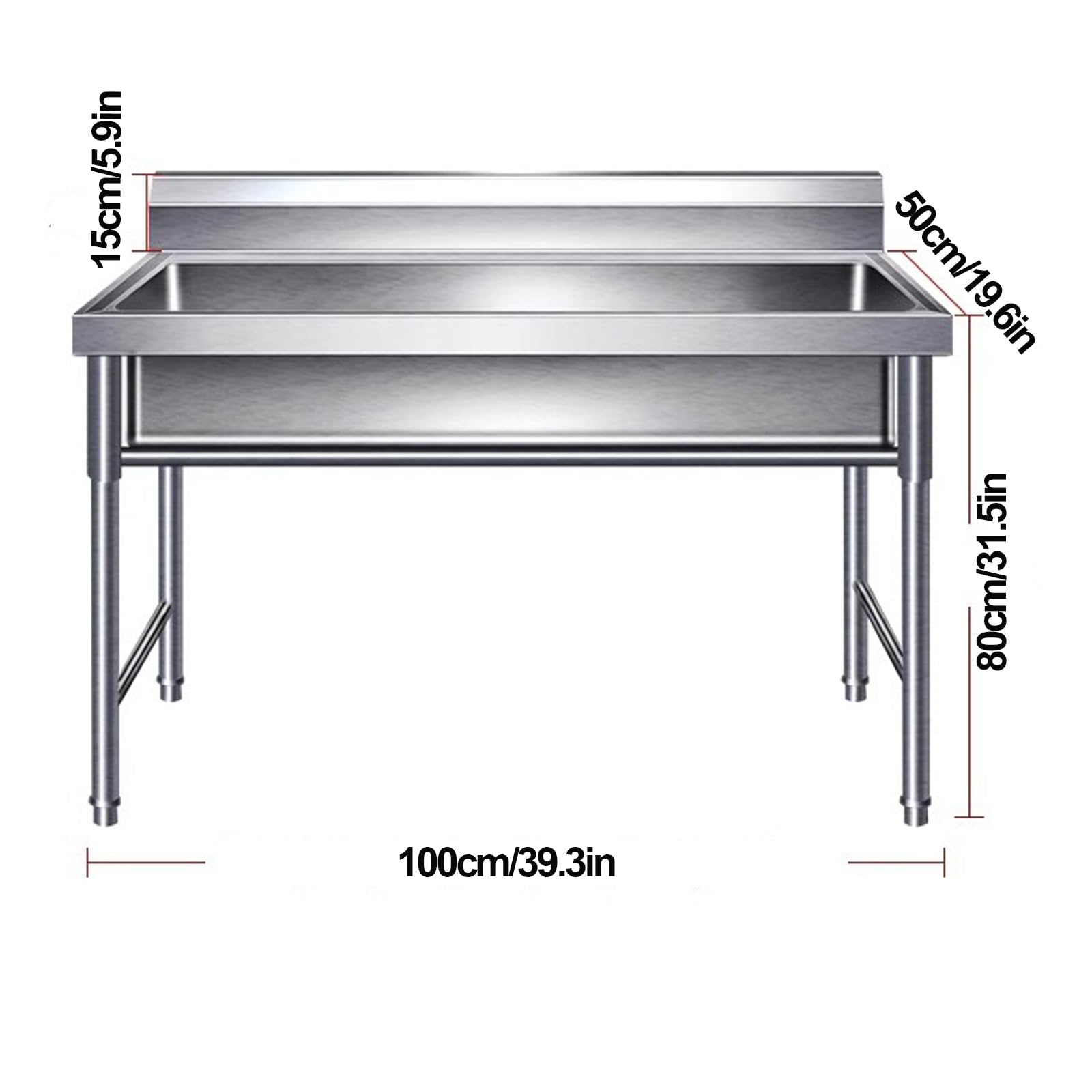 Amazon | ロングステンレスシンク シンク 流し台厚みのある