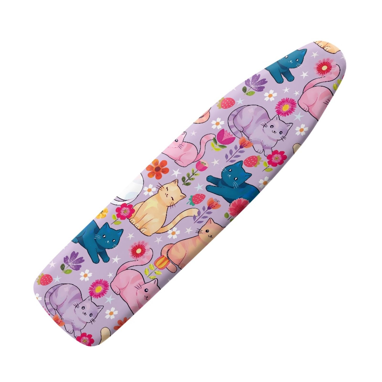 Ironing Board Cover 135X45 Cat Padded Iron Board Cover With Elasticated, Easy Fit And Resists Scorching, Cord Binding & Stretch System