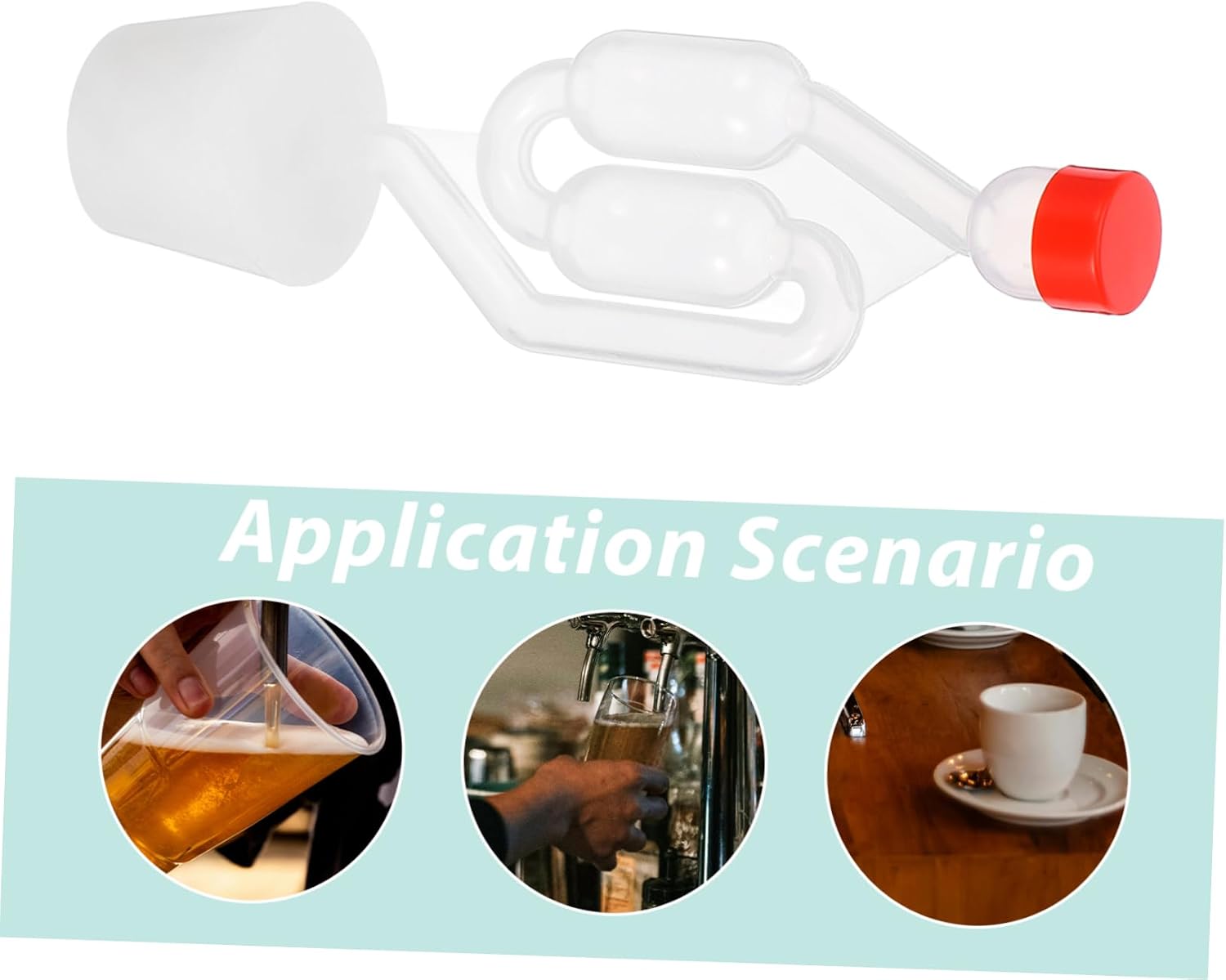 3 Pack S Shape Fermentation Airlock Kit for Mead Buckets