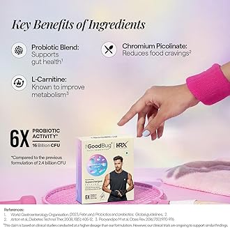 The Good Bug Metabolically Lean SuperGut Powder | Probiotics + L-Carnitine | Regulates Metabolism & Cravings | For Men & Women | 60 Days Pack