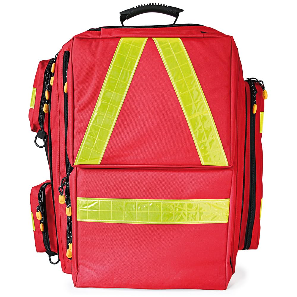 Notfallrucksack PROFI RED - Extensive XL inkl. Modultaschen - LEER rot