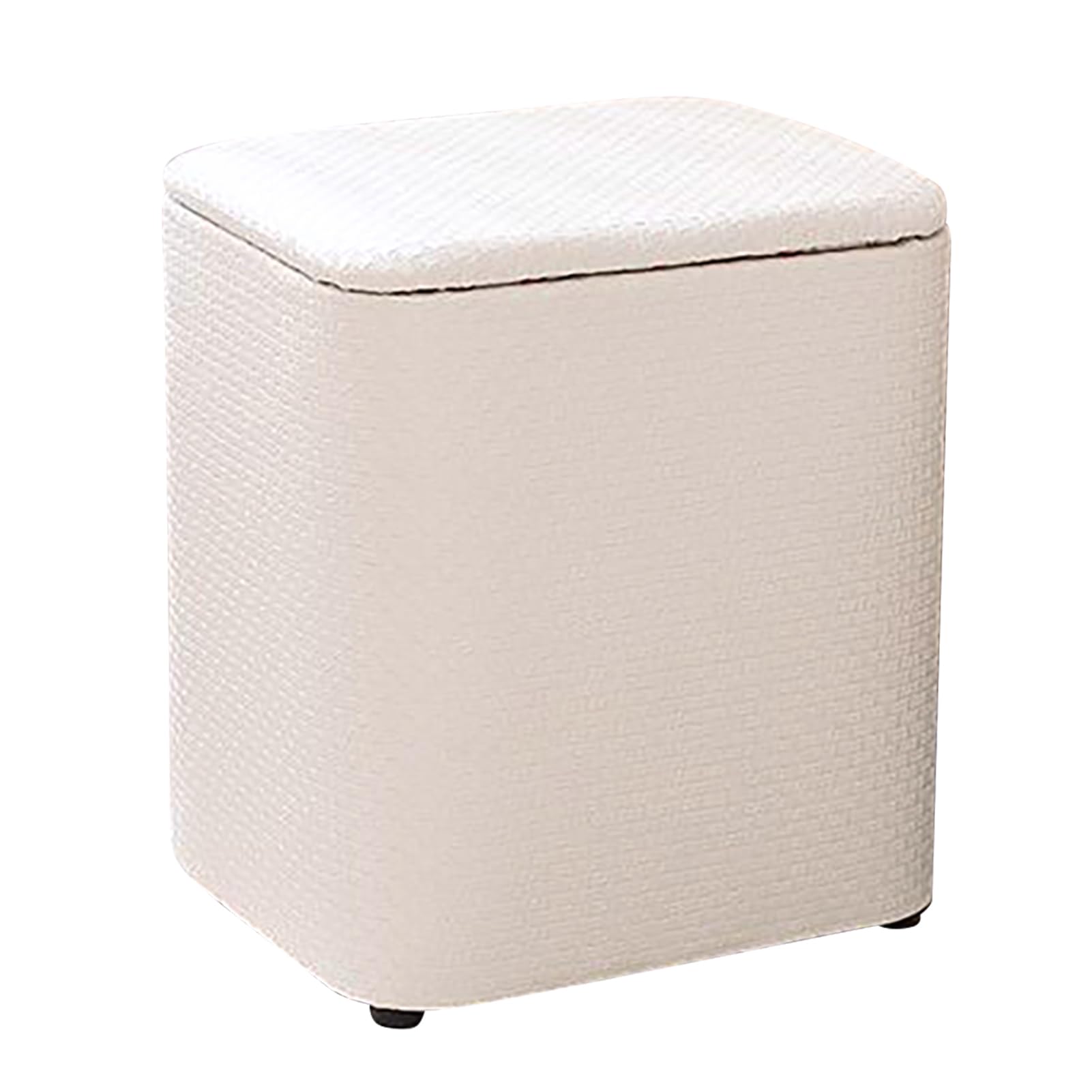 GAOXIAO Taburete Tocador con Baul Almacenaje, Mueble Otomano Almacenamiento Cuero, Taburete Acolchado Silla Tocador Maquillaje Tapizado de Reposapies Cosmetical Chair Banqueta Salon A 47 x 33 x 40 cm