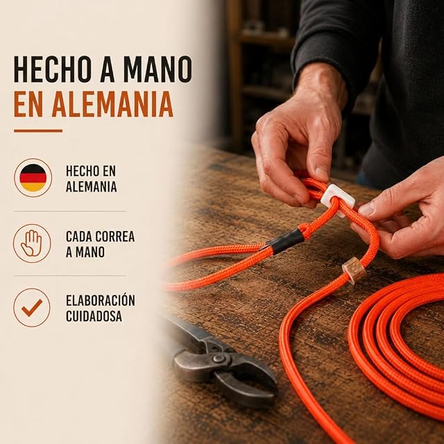 Foto 8 de 8 de ROMNEYS Moxon Durham 6 mm - Correa para retriever y agilidad hecha a mano con cuerno de ciervo