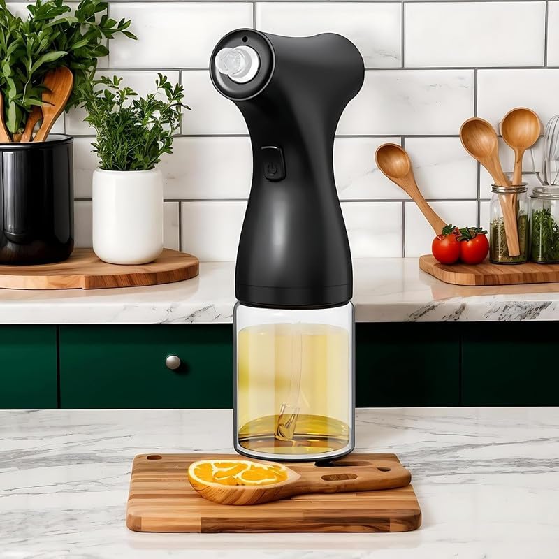 Image of Oil Dispenser for Kitchen Oil Spray Bottle | Rechargeable Olive Oil Sprayer for Air Fryer, BBQ, Baking, Roasting | 200Ml Spritzer Dispenser Portable Mister Gadgets for Bbq Salad Baking (1 Pcs)