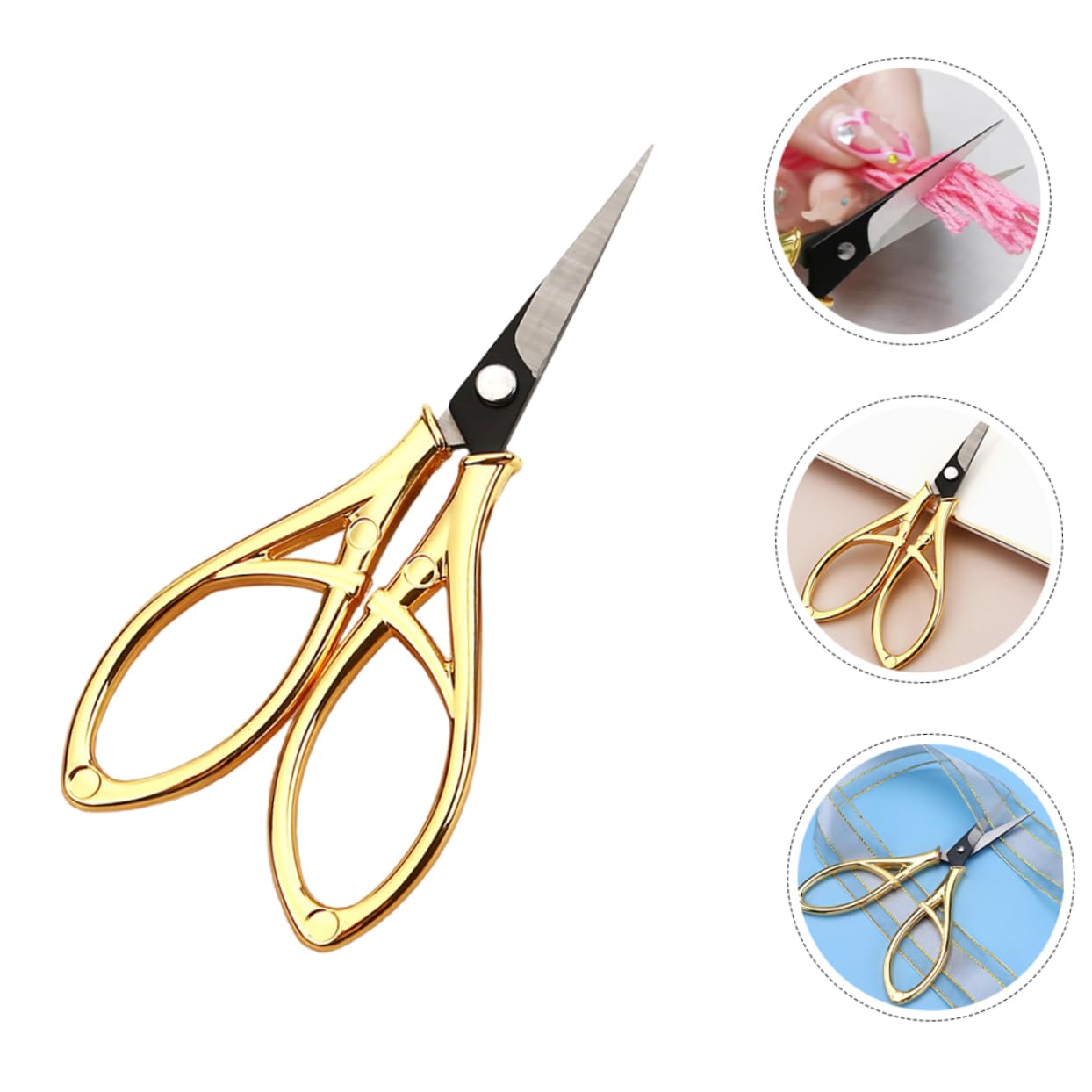 3pièces Ciseaux De Couture Vintage Pour Design Rétro Outil De Couture Pratique Pour Pour Et
