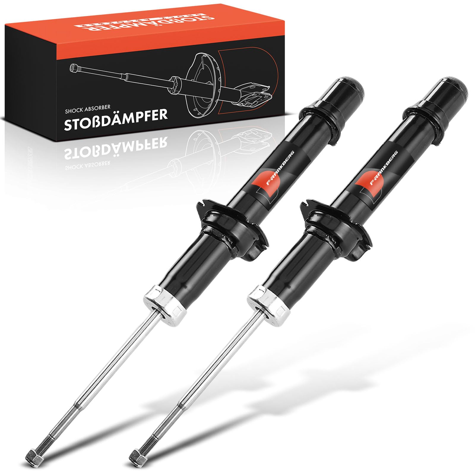 Frankberg 2 amortiguadores delanteros 447 mm presión de gas E1349 341330 | Compatible con: Accord VII Tourer CM CN ,Accord VII CL CN