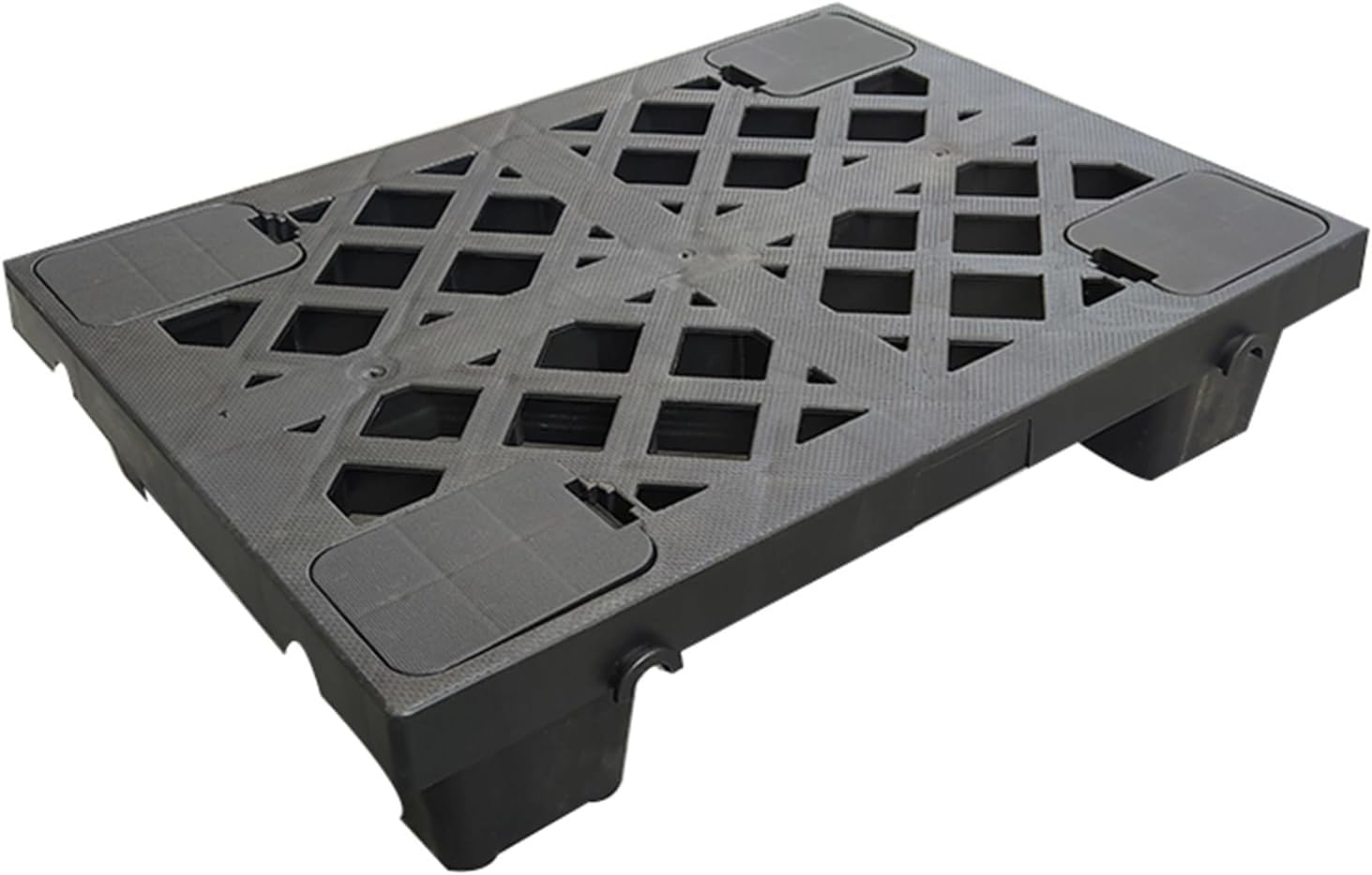 Pallet in plastica ventilato a maglie Pallet di stoccaggio di sicurezza in HDPE Pallet di stoccaggio con cuscinetto a maglie Pallet di carico for stazioni di servizio della mensa(500x300x100mm)