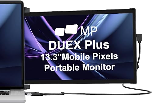 Mobile Pixels 2024 - Monitor portátil de 13.3 pulgadas, extensor de monitor de computadora portátil Full HD IPS 1080P, USB CUSB A Plug and Play,