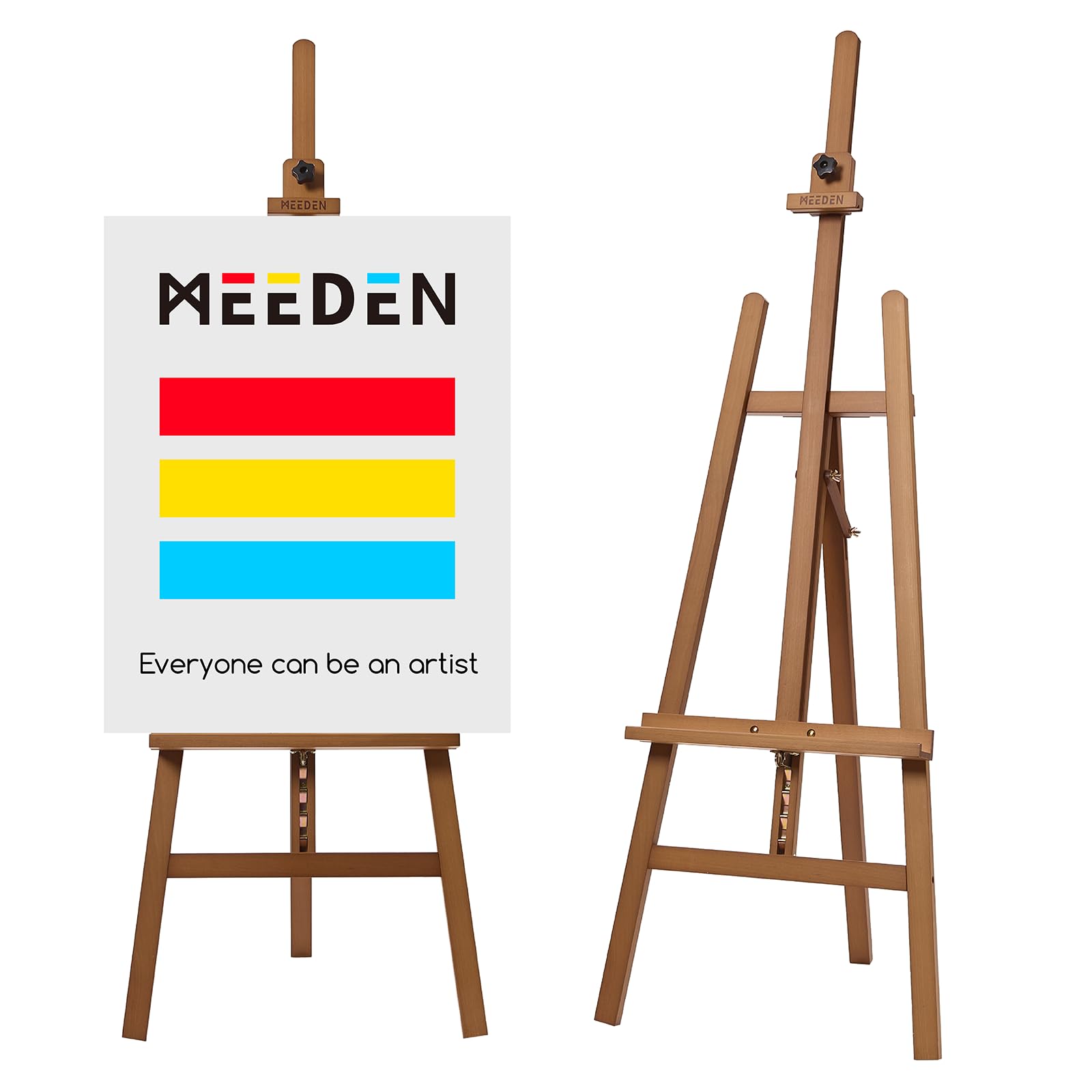 MEEDEN Painting Wooden Art Easel: Solid Beechwood, Hold Canvas up to 43"