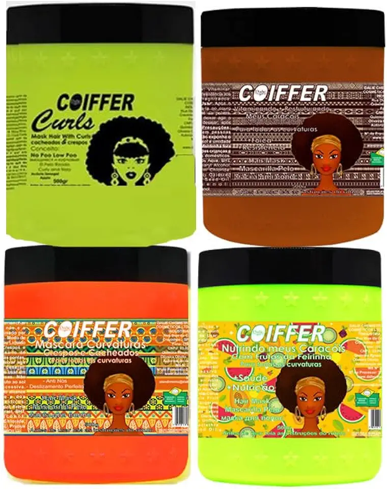 Kit Cronograma Capilar Cabelos Cacheados Dos Sonhos Coiffer