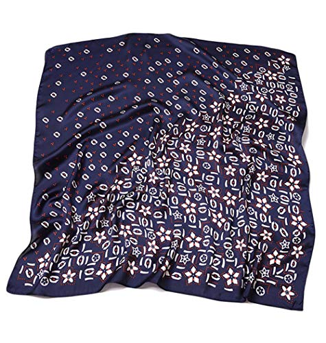 Iovorla 70 * 70cm Foulard Femme Petit Foulard Carré Multi-motifs pour Femmes Accessoires Élégants(#304-9) Cover