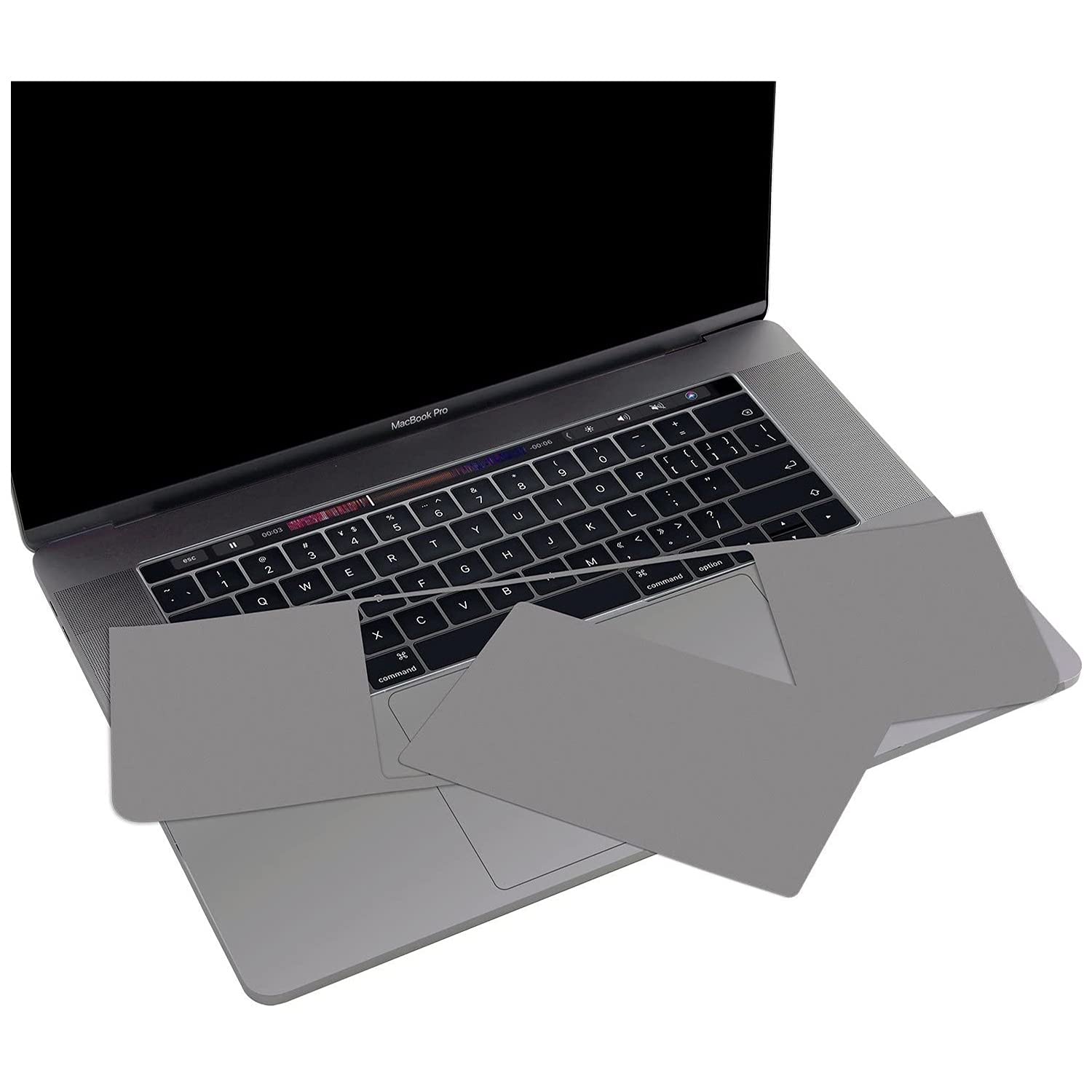 McStorey MacBook Pro 16 İnç Palm Koruyucu ve Trackpad Koruyucu Uyumlu A2141 2019 Avuç İçi ve Touchpad Koruma Seti Gri
