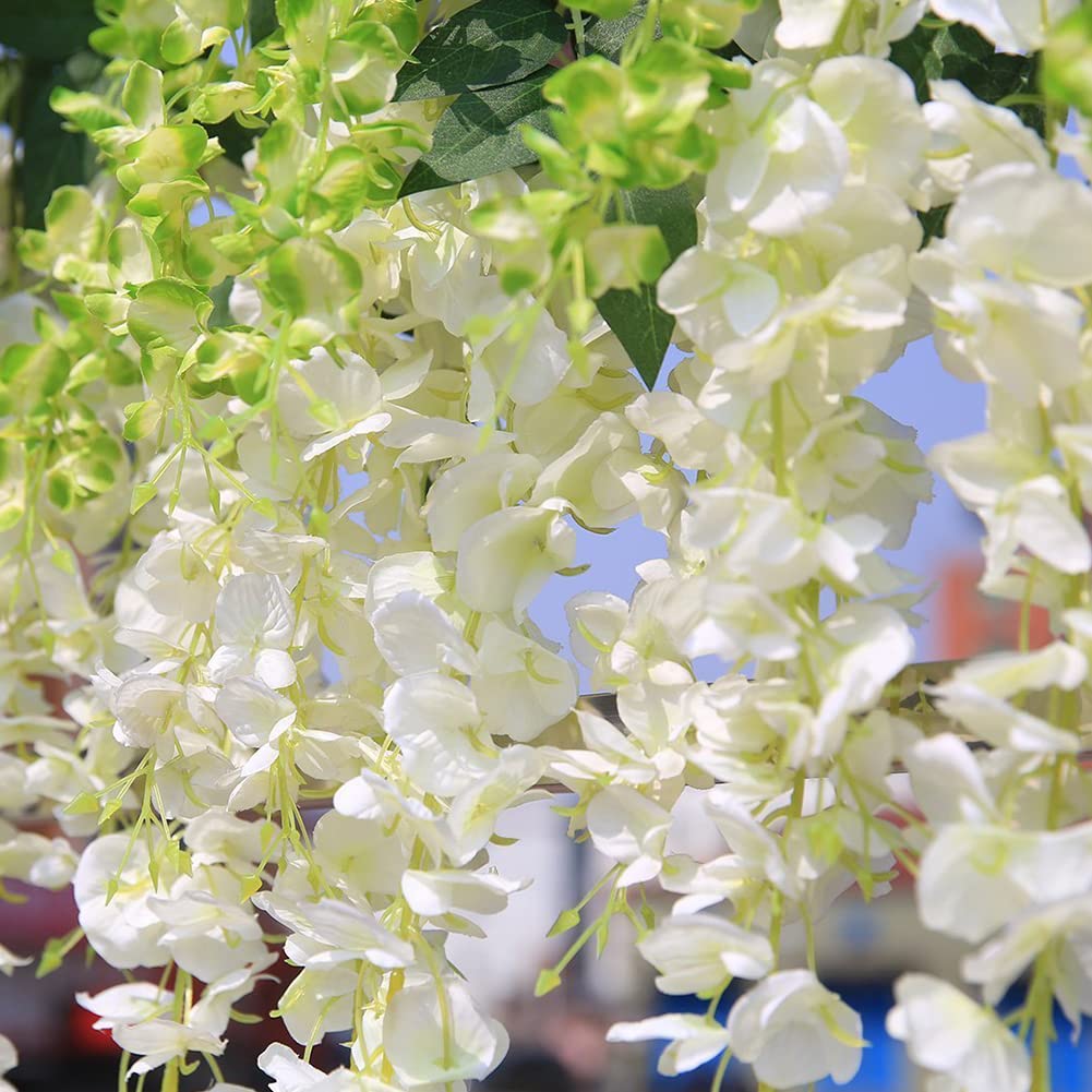 Amazon.co.jp: シルク藤の花 造花 パープル藤 吊り下げ花 人工シルク