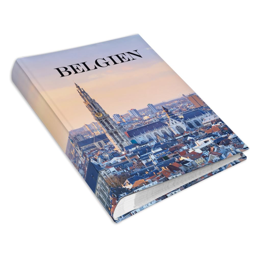 Urlaubsfotoalbum 15x21: Belgien, Fototasche für Fotos, Taschen-Fotohalter für lose Blätter, Urlaub Belgien, Handgemachte Fotoalbum