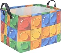 Vista 22 de FXOLCSHE - Canasta rectangular rosa de alpaca, canasta de lavandería impermeable plegable para guardería, canasta de juguetes para habitación