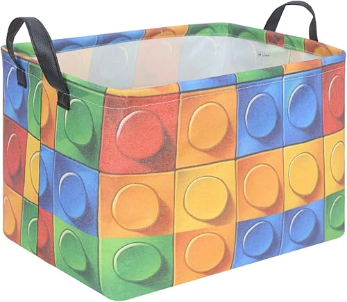 Miniatura 23 de FXOLCSHE - Cesta rectangular de animales, cesta de almacenamiento impermeable para recámara, cesta de guardería, cesta de almacenamiento para