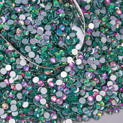 Image of Rhinestones for Nails Crafting 4mm SS16 Emerald Crystal 1440pcs | Flatback Non Hotfix Gems for Shoes,Jeans,Knee-High Socks,Leg Garters,Waist Belts,Bow Ties,Shawls,Arm Sleeves,Microphones