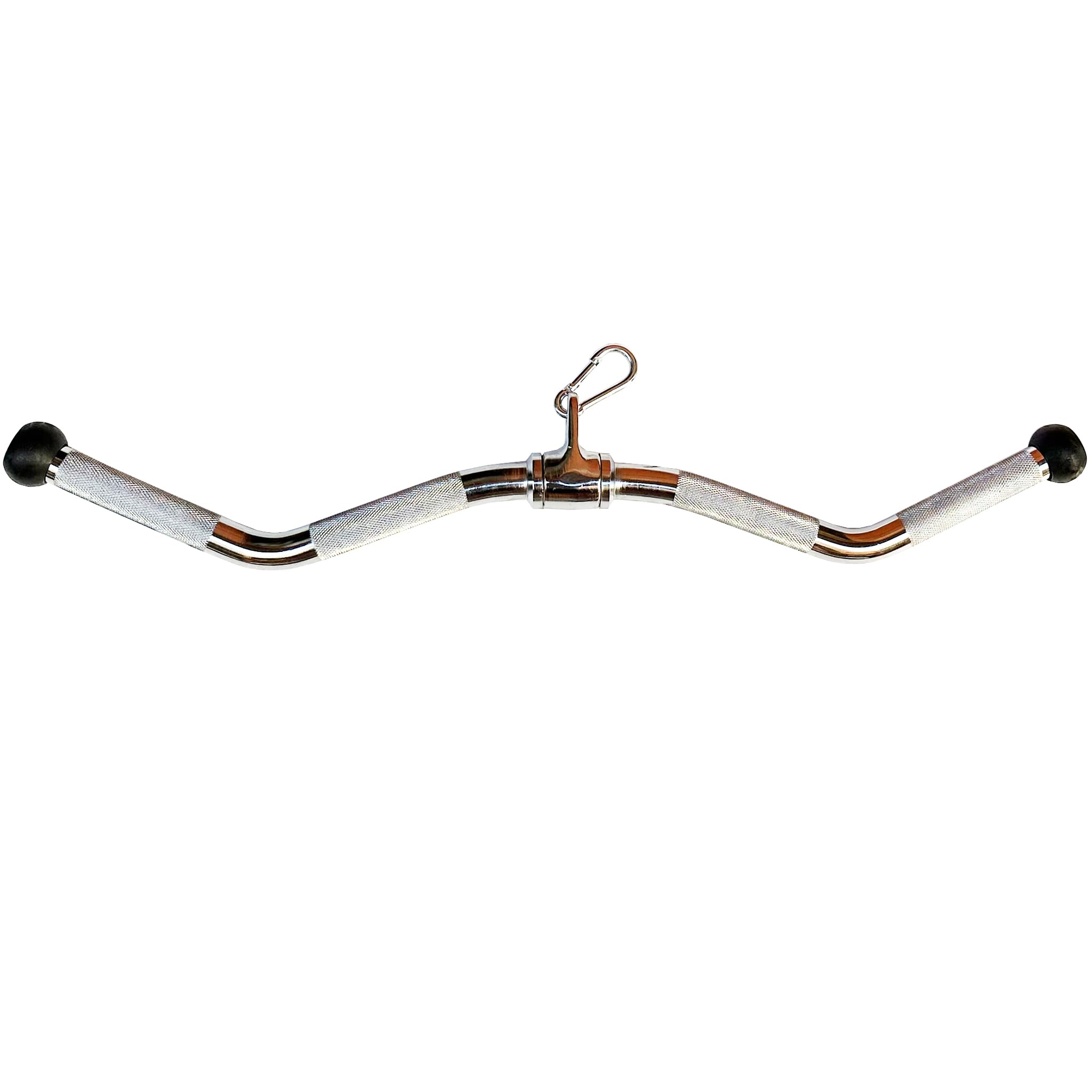 Barre d'haltères multi-exercices pour machines à câble, barre de traction latte, accessoires, barre de presse triceps, barre de traction droite tournante avec poignées rotatives, caoutchouc