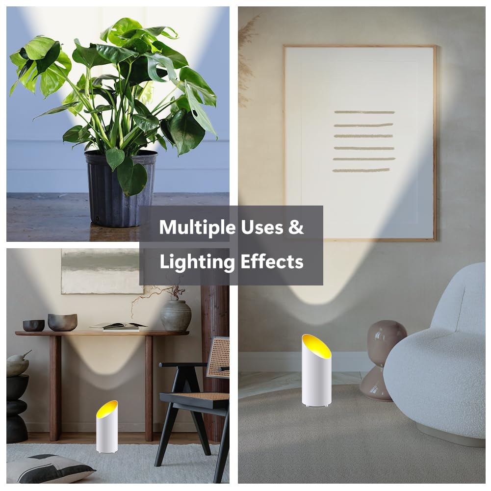 Faretto LED da Pavimento, 2 PCS Luci da Terra a LED, Dimmerabile, per Illuminazione d'Accento (Bianco)