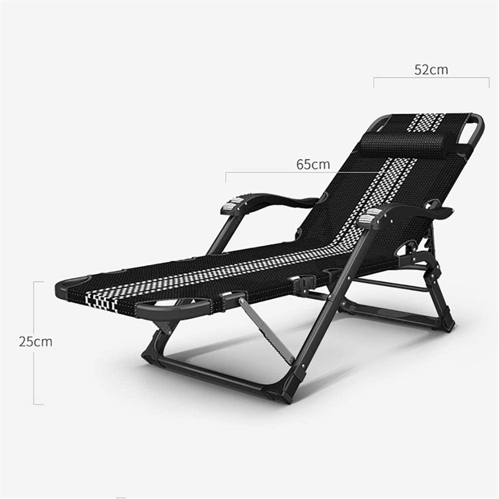 Lettino Prendisole Leggero Pausa Pranzo Multifunzionale Per Il Tempo Libero Per Adulti Ufficio Siesta Bed Home BackreDeck Sedia Da Spiaggia Portatile Da Campeggio, Carico 200kg Comfortable anniversary