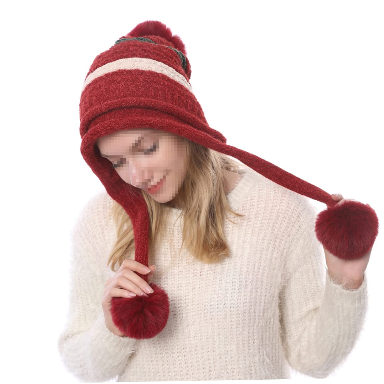 SHERCHPRY 3 szt. ciepła czapka dla kobiet akcesoria para Mujer damskie czapki z pomponem czapka para Hombres czerwona czapka tuque femme dzianinowa czapka dla mężczyzn dzianinowa czapka czapka jesień