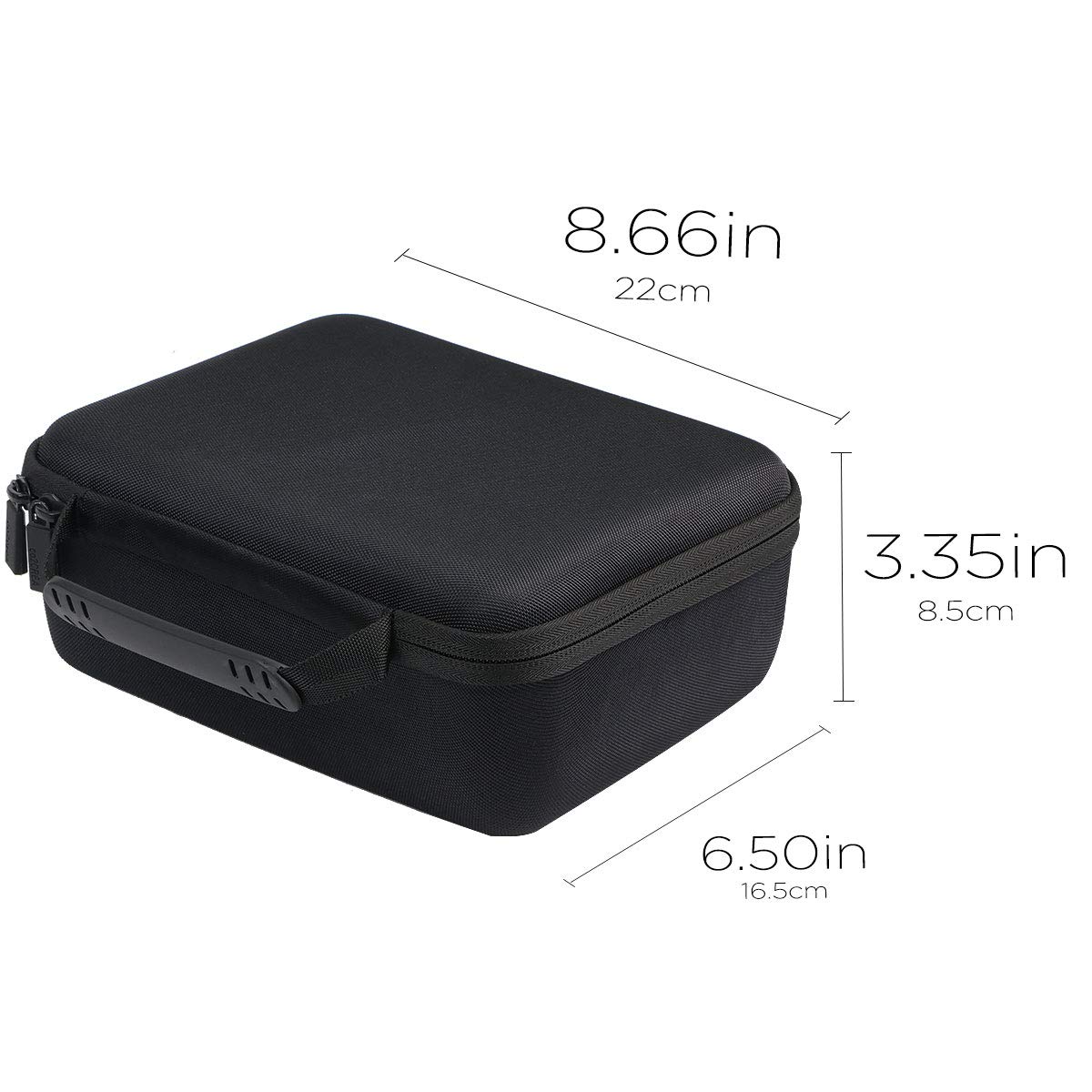 co2CREA Hard Custodia Borse Viaggio per Cricut PC2007470 EasyPress Mini (Nero,con neto)